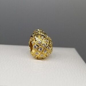 Pandora PINEAPPLE Yellow GOLD charm